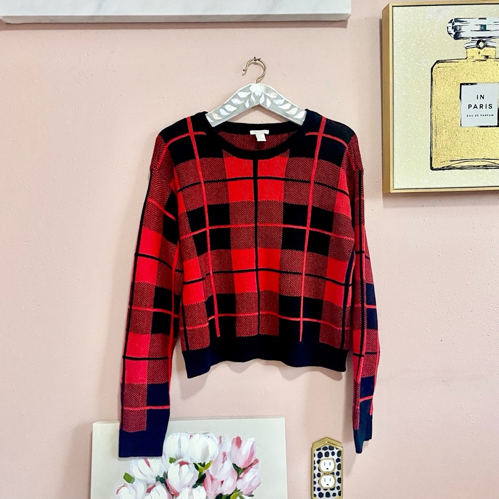Forever 21 | Cropped Checkered Sweater